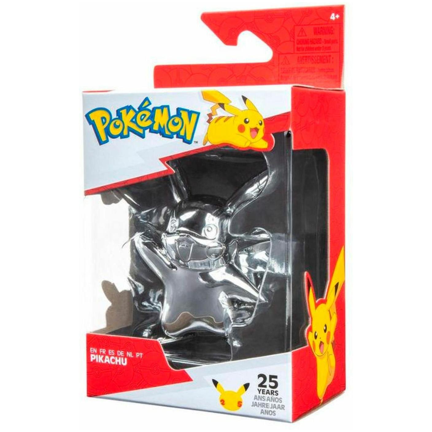 Jazwares Pokémon Select Silver Pikachu Battle Figure | Local Legends Cards & Collectibles