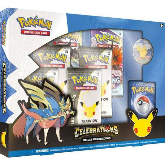  Copy of Pokémon Celebrations Zacian Deluxe Pin Coolection Box  Local Legends Cards & Collectibles