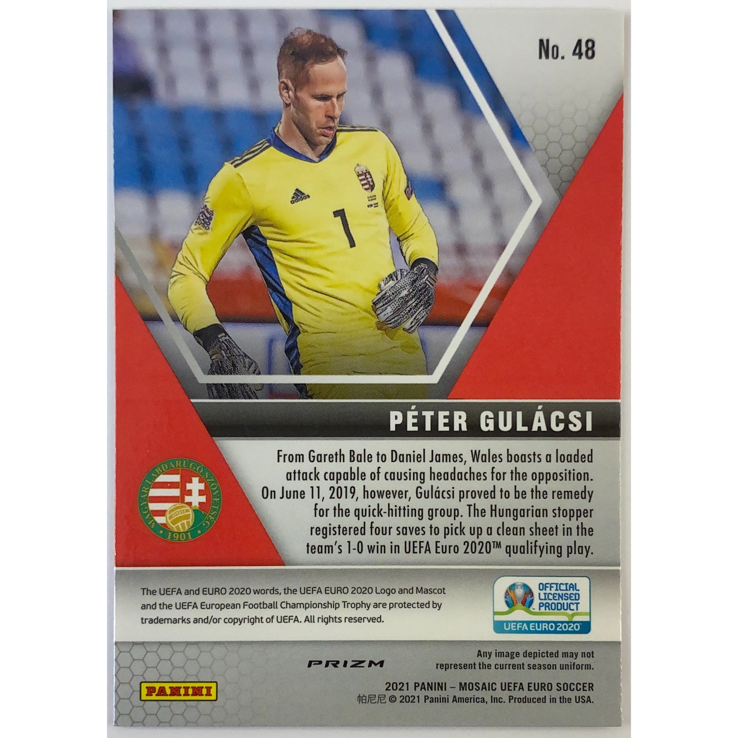 2020-21 Mosaic Peter Gulacsi Pink Camo Prizm