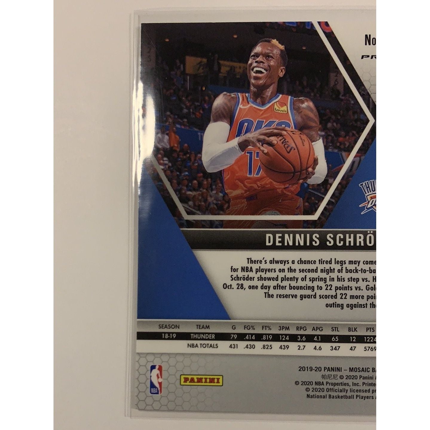 2019-20 Panini Mosaic Dennis Schroder Tmall Gold Wave Prizm | Local Legends Cards & Collectibles