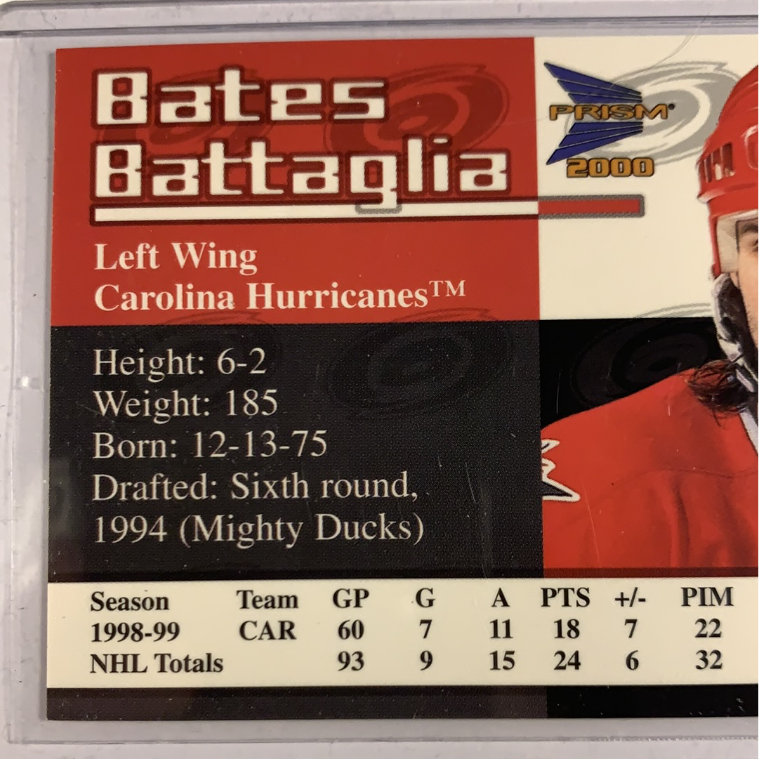 2000-01 Pacific Prism Bates Battaglia Mirror Gold /480 | Local Legends Cards & Collectibles