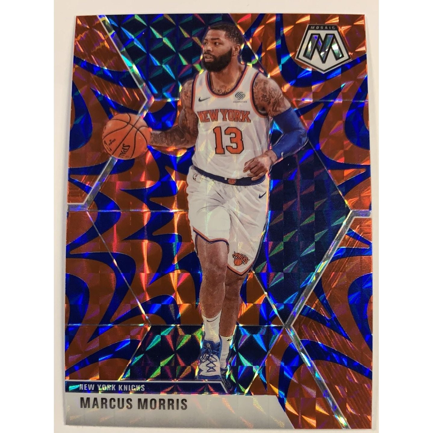 2019-20 Mosaic Marcus Morris Blue Reactive Prizm | Local Legends Cards & Collectibles