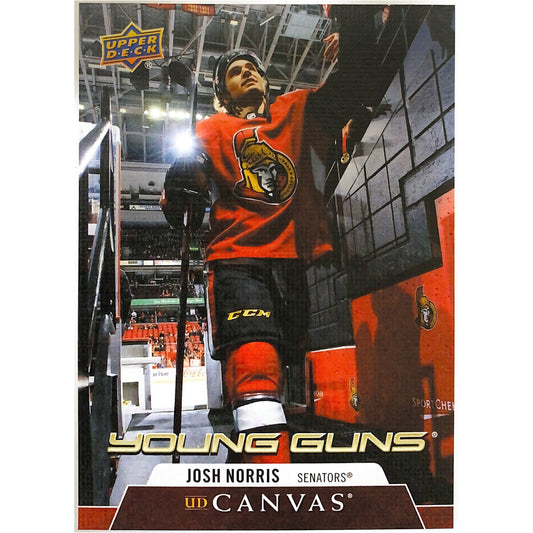 2020-21 Upper Deck Series 1 Josh Norris Young Guns Canvas | Local Legends Cards & Collectibles