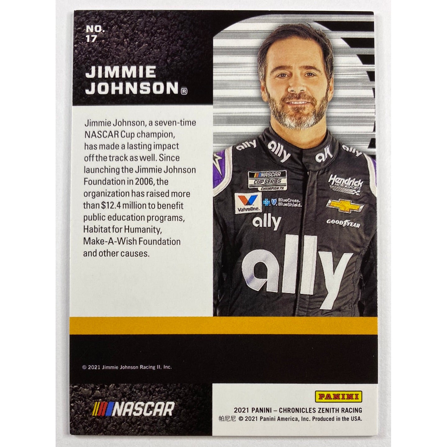 2021 Chronicles Zenith Jimmie Johnson Red 12/99 | Local Legends Cards & Collectibles