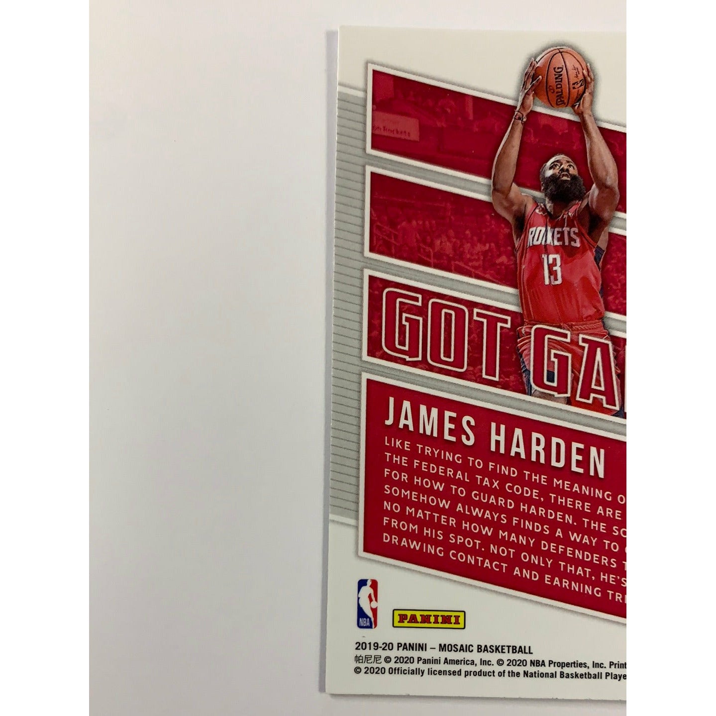 2019-20 Mosaic James Harden GARBAGE | Local Legends Cards & Collectibles