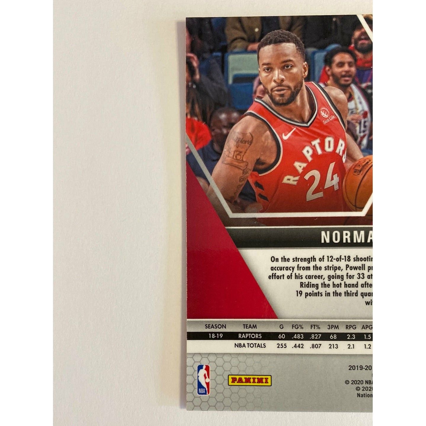 2019-20 Mosaic Norman Powell Orange Reactive Prizm | Local Legends Cards & Collectibles