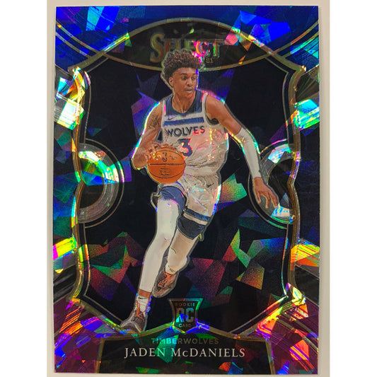  2020-21 Select Jaden McDaniels Blue Black Purple Ice Prizm RC  Local Legends Cards & Collectibles
