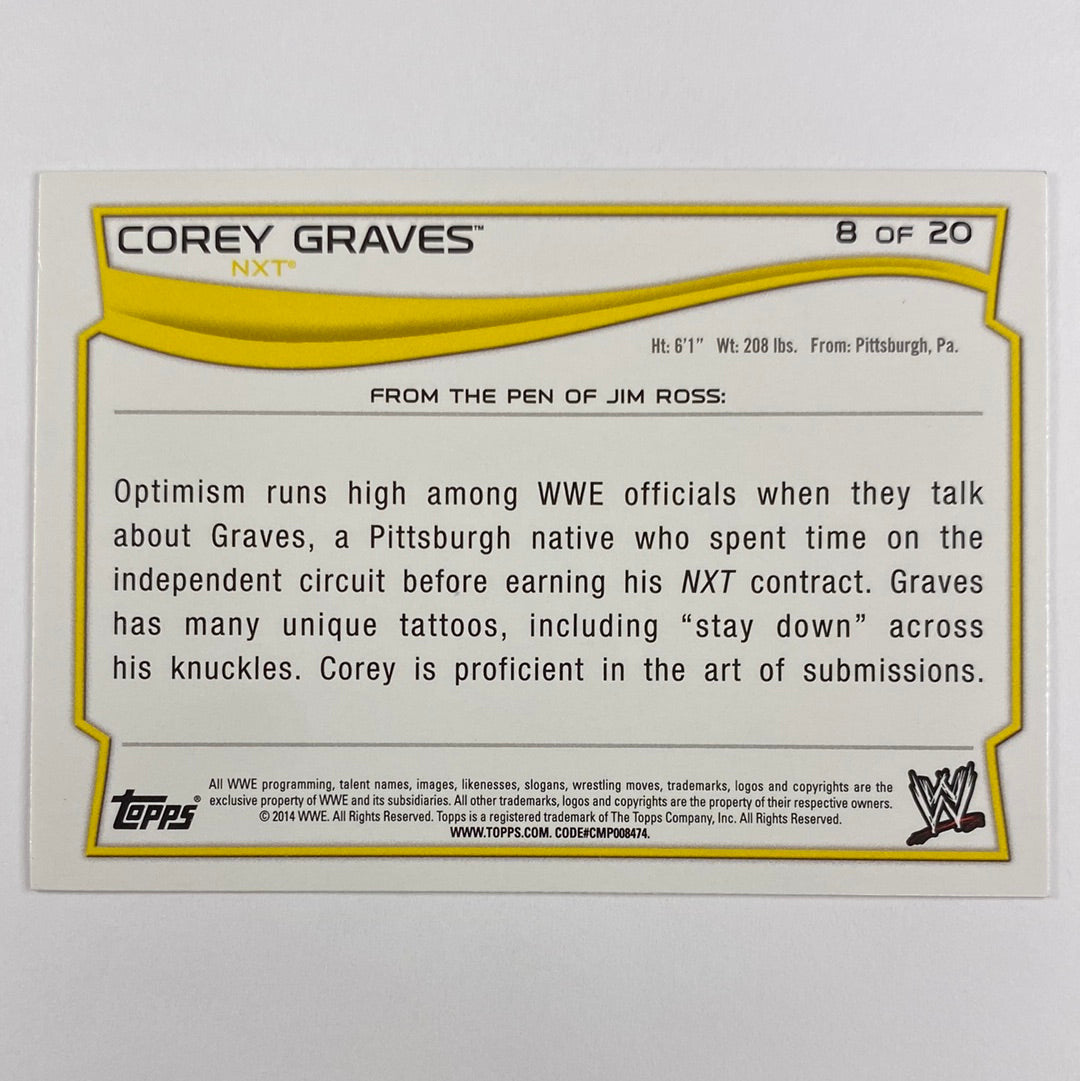 2018 Topps Corey Graves | Local Legends Cards & Collectibles