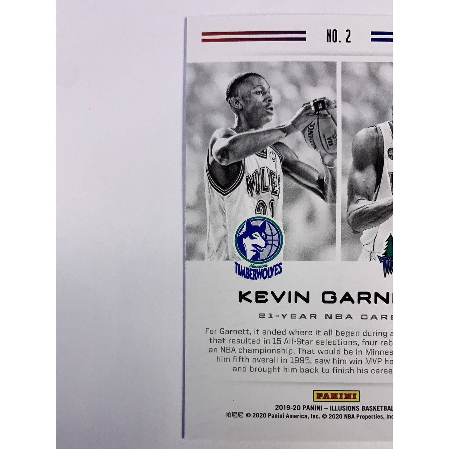 2919-20 Illusions Career Lineage Kevin Garnett | Local Legends Cards & Collectibles