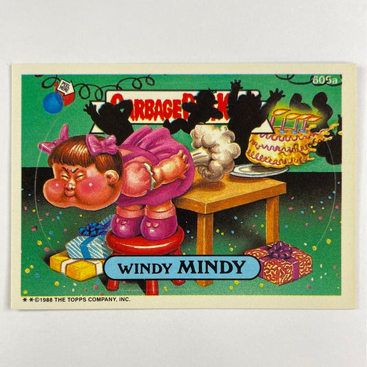 1988 Topps Garbage Pail Kids Windy Mindy Die Cut