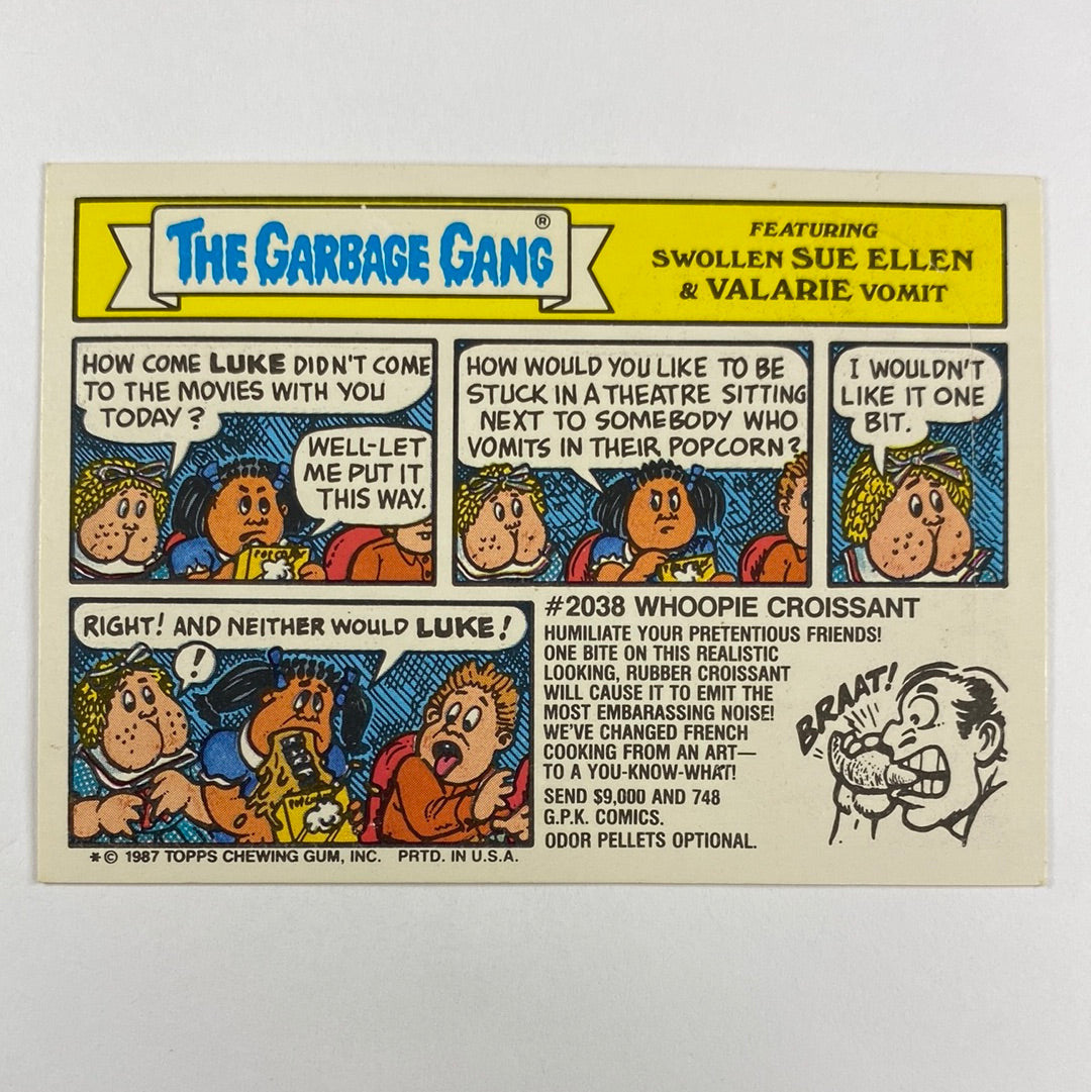 1987 Topps Garbage Pail Kids Mixed Up Trixie Die Cut