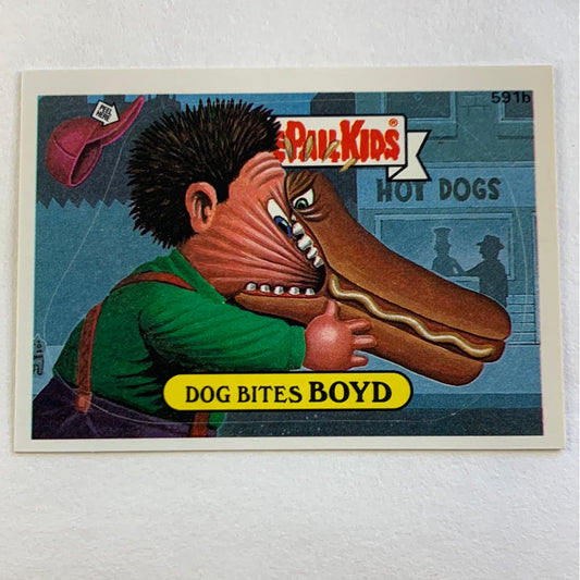 1988 Topps Garbage Pail Kids Dog Bites Boyd Die Cut