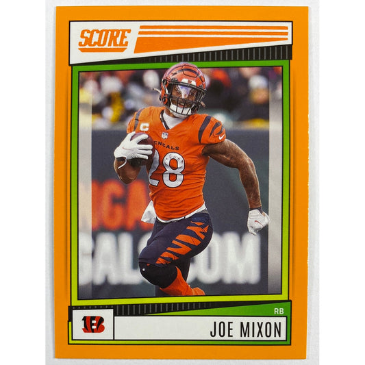 2022 Score Joe Mixon Orange Parallel