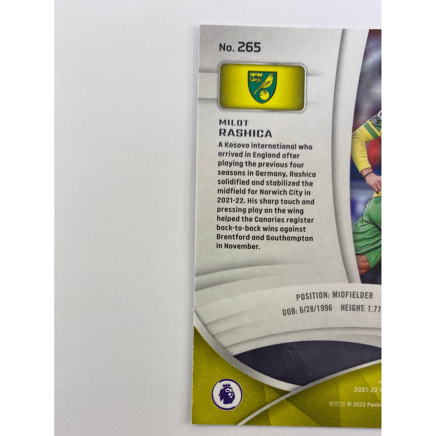 2022 Chronicles Spectra Milot Rashica | Local Legends Cards & Collectibles