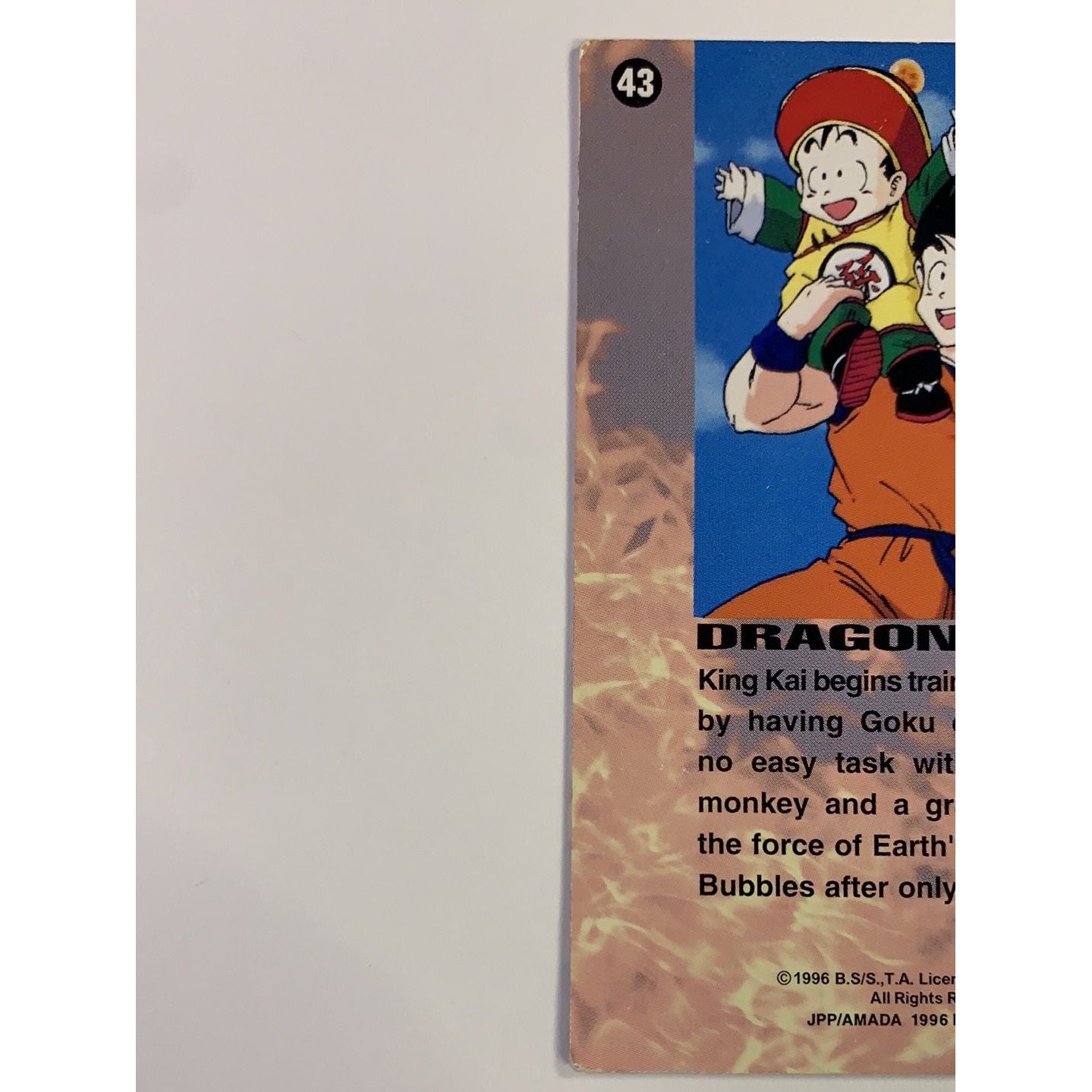 1996 JPP/Amada Dragon Ball Z Goku Chases Bubbles #43 Local Legends Cards & Collectibles