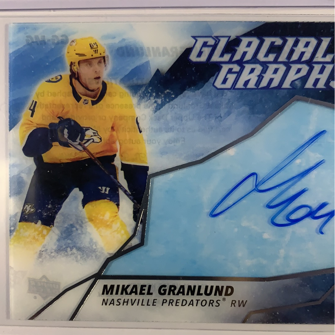  2019-20 Upper Deck Ice Mikael Granlund Glacial Graphs On Card Auto  Local Legends Cards & Collectibles