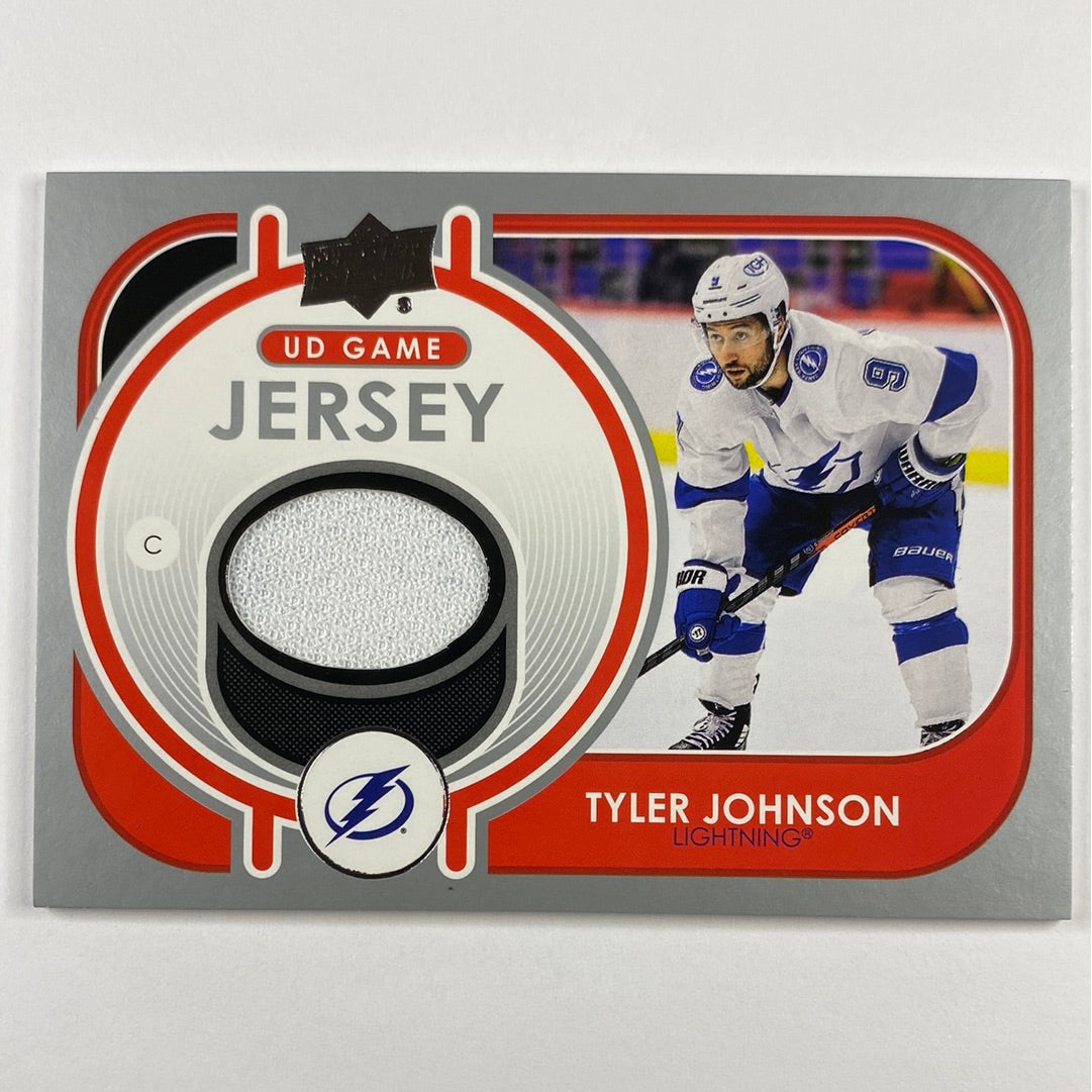 2021-22 Upper Deck Series 1 Tyler Johnson UD Game Jersey