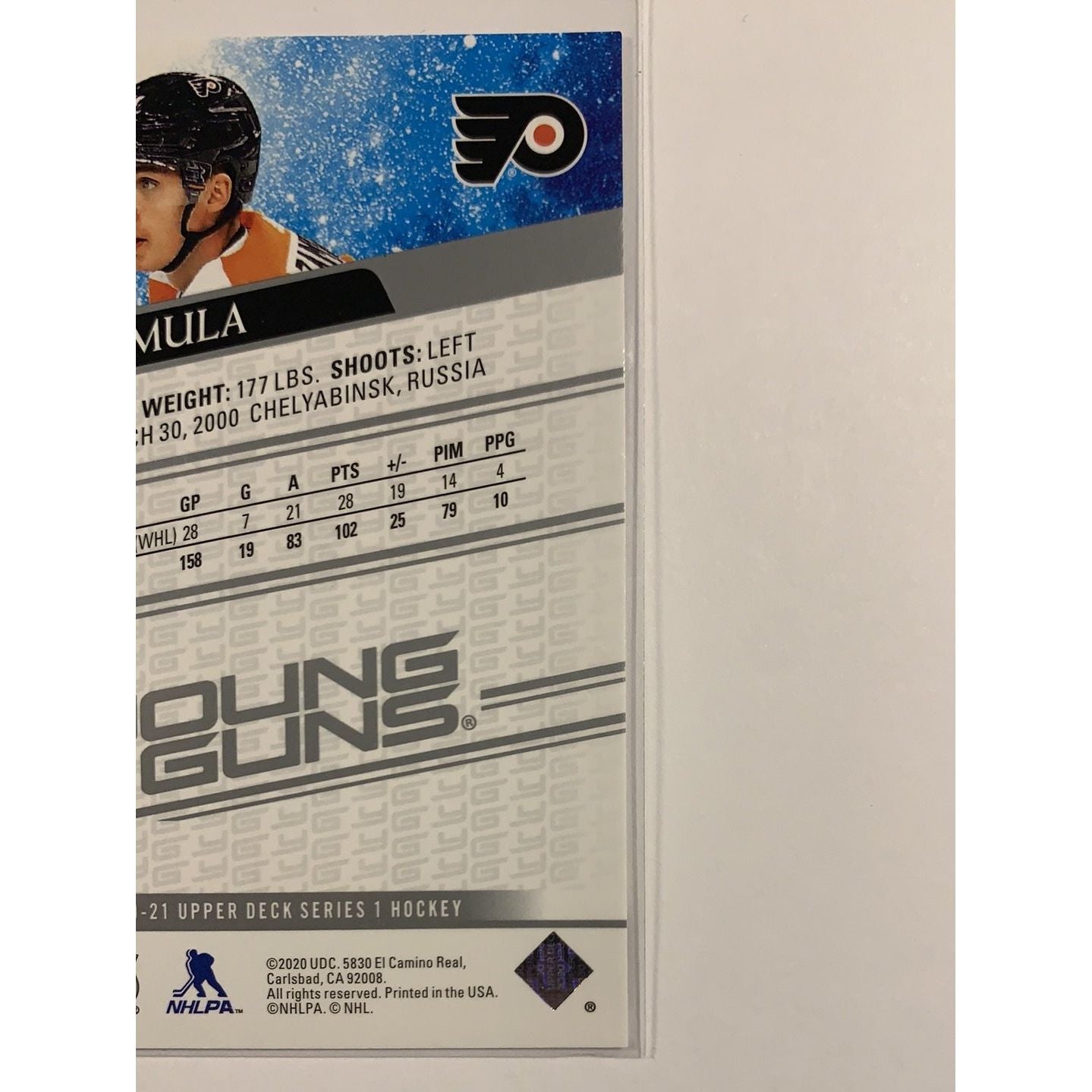 2020-21 Upper Deck Series 1 Egor Zamula Young Guns | Local Legends Cards & Collectibles