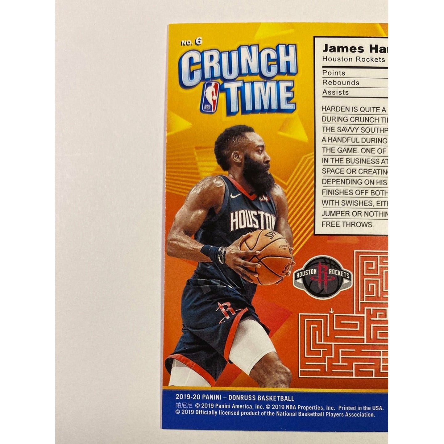 2019-20 Donruss James Harden Crunch Time | Local Legends Cards & Collectibles