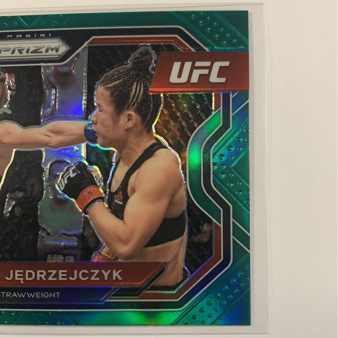 2021 Panini Prizm UFC Joanna Jedrzejczyk Green Prizm #180 Local Legends Cards & Collectibles