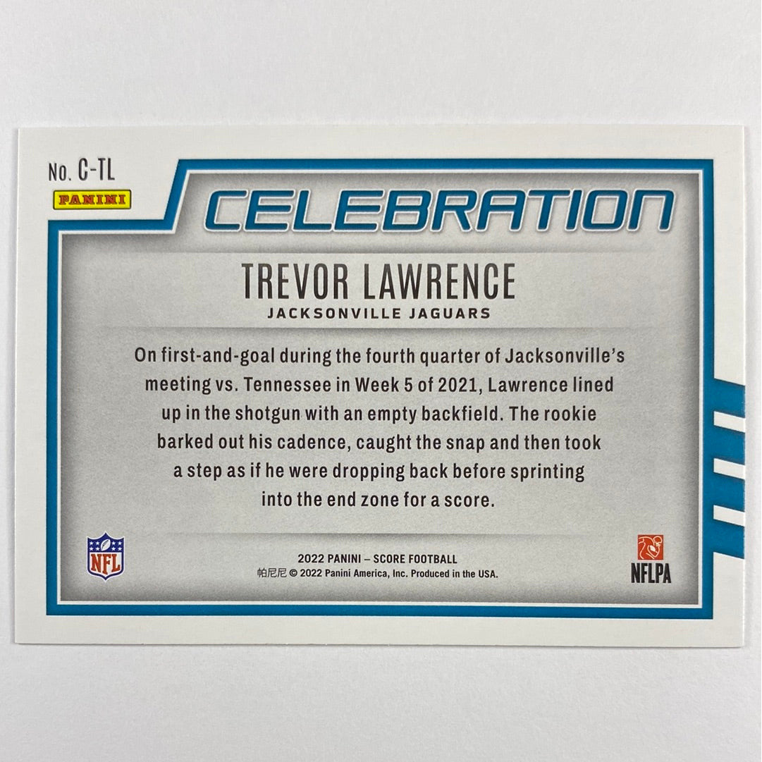 2022 Score Trevor Lawrence Celebration | Local Legends Cards & Collectibles