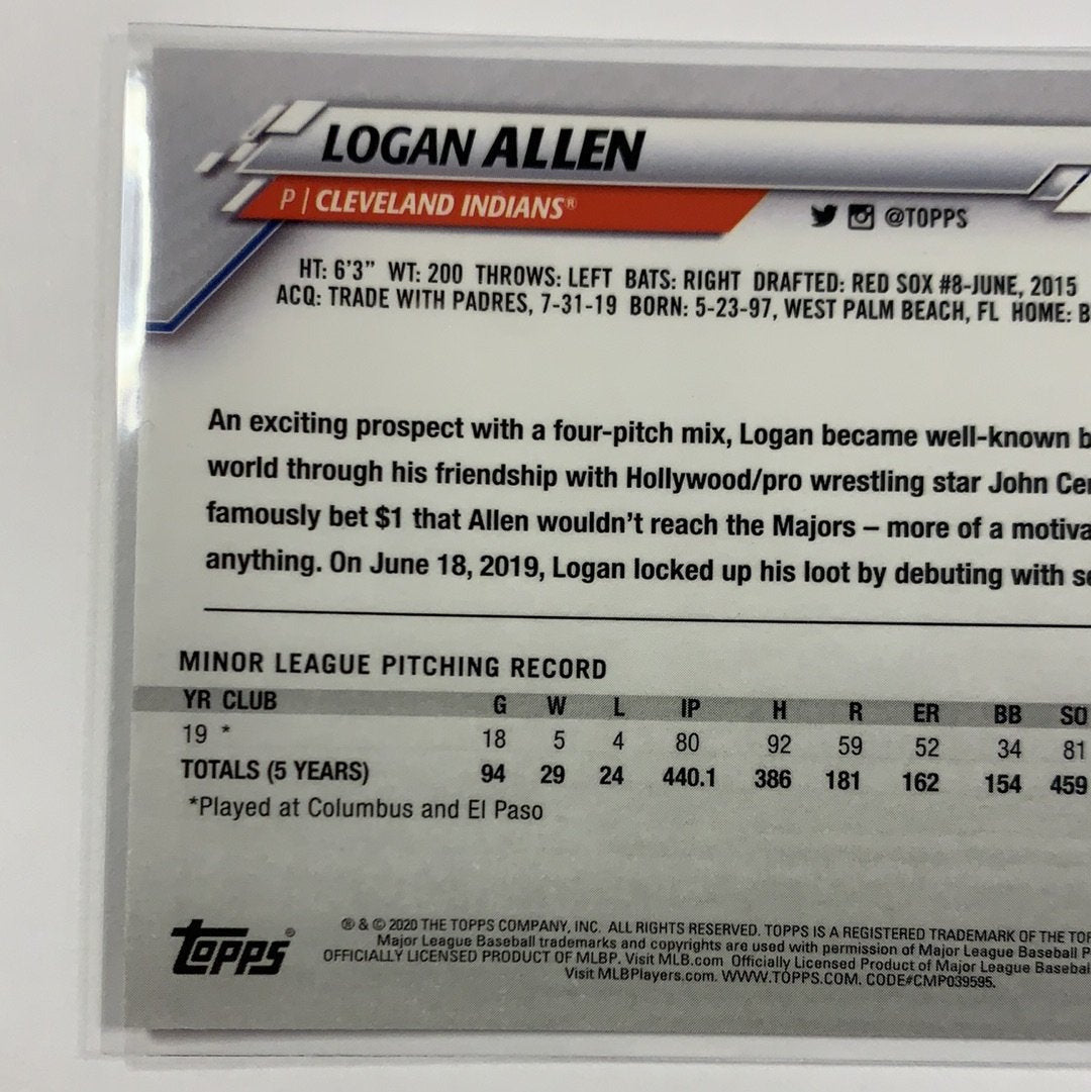2020 Topps Chrome Logan Allen RC | Local Legends Cards & Collectibles