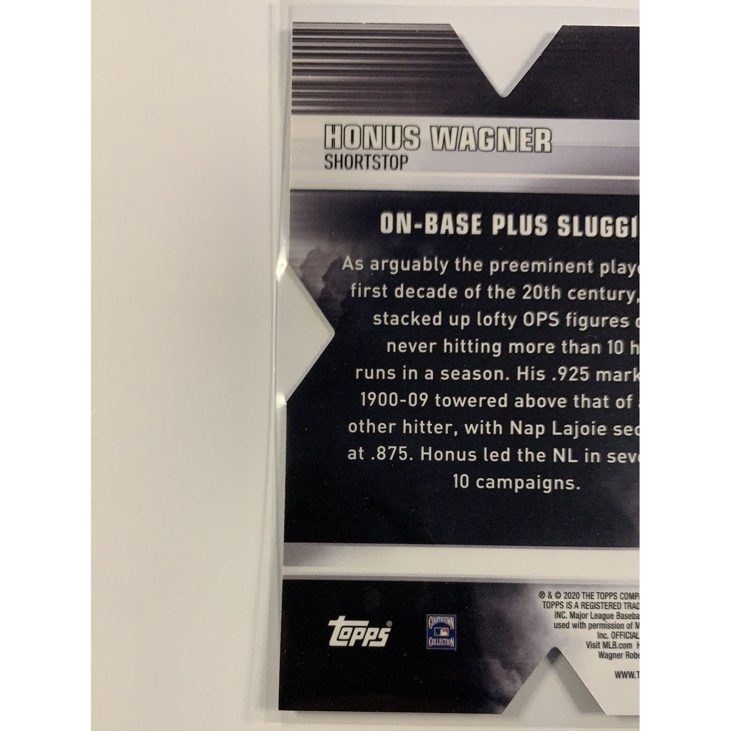 2020 Topps Chrome Honus Wagner Decade of Dominance Die Cut | Local Legends Cards & Collectibles