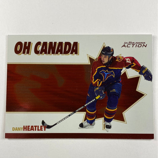 2003-04 In The Game Action Dany Heatley Oh Canada