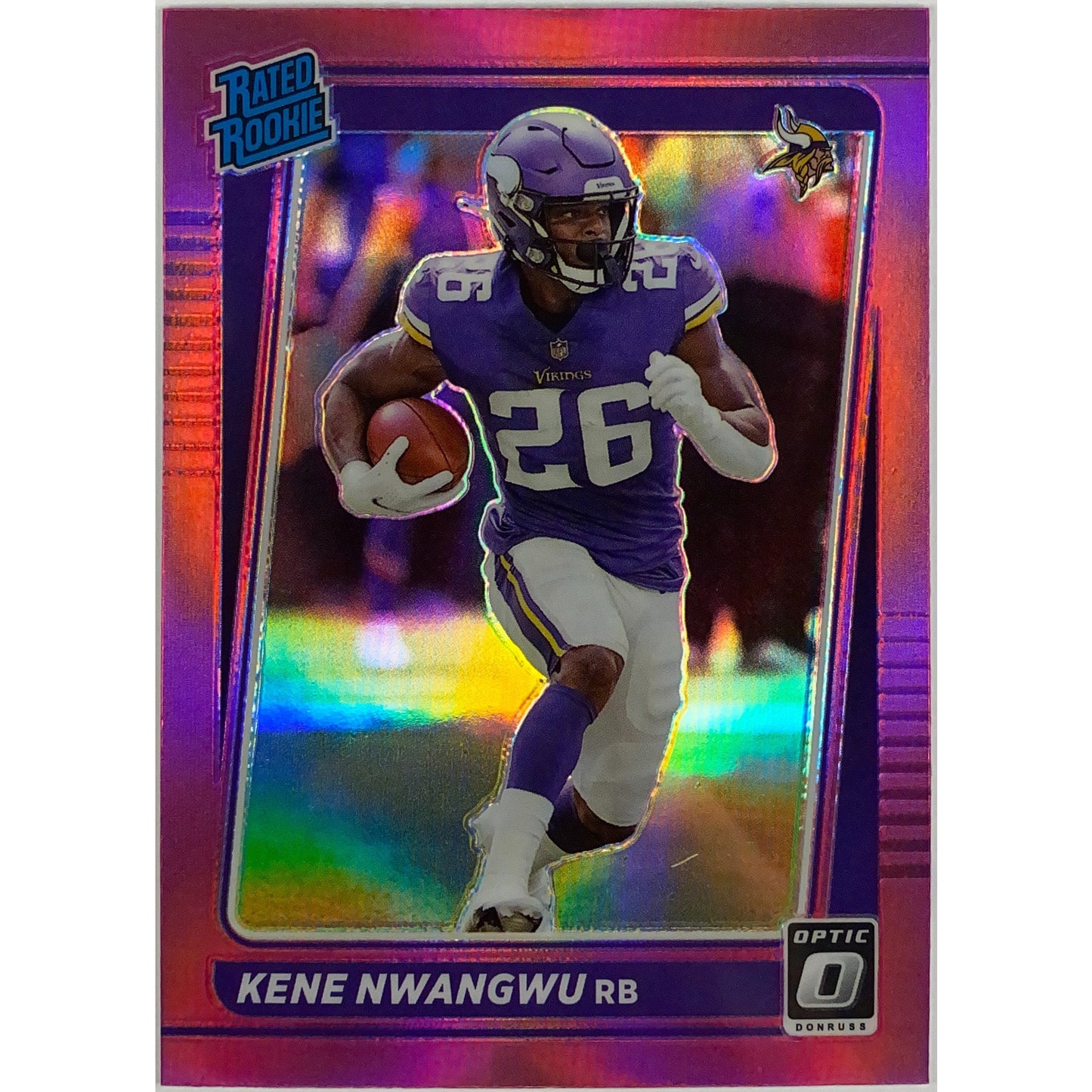 2021 Donruss Optic Kene Nwangwu Pink Holo Rated Rookie