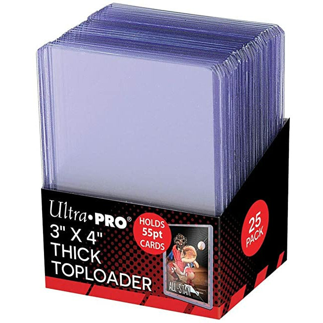 Ultra-Pro Regular 55pt Toploader 3”x4” Rigid Card Protectors | Local Legends Cards & Collectibles