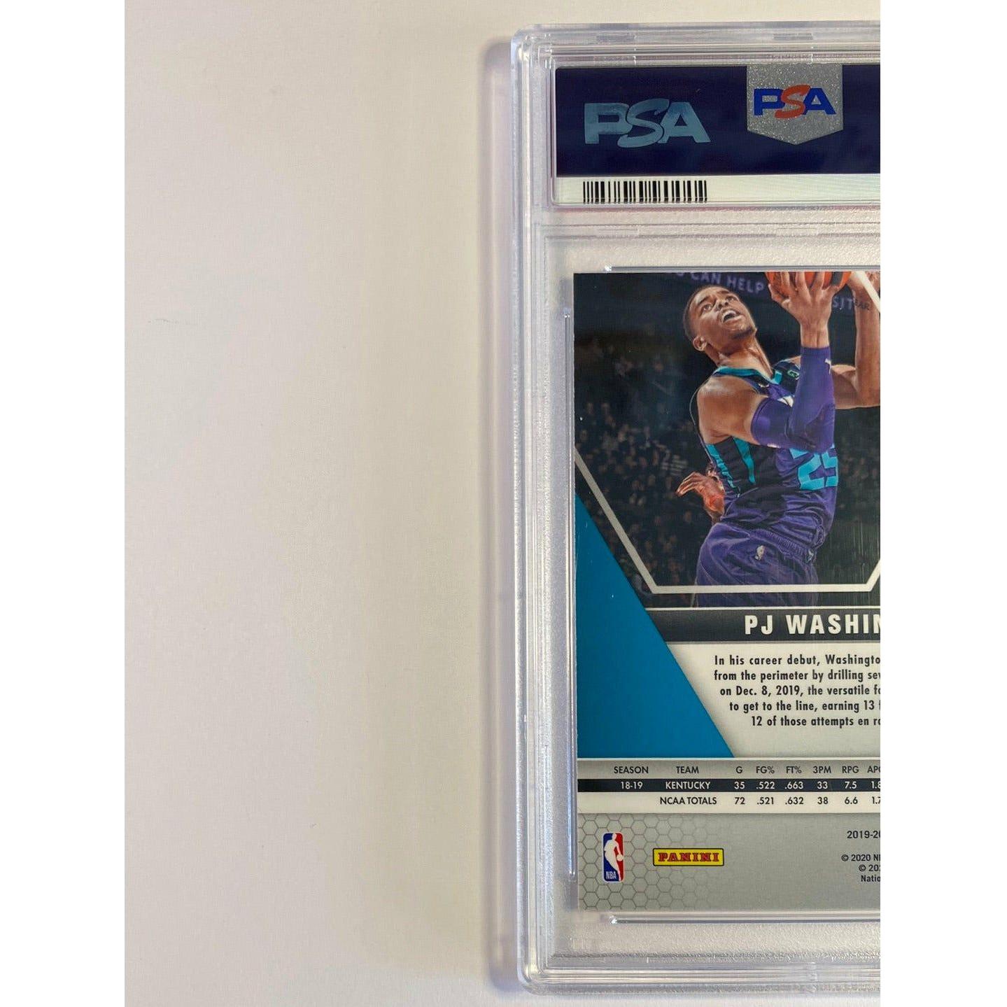 2019 Panini Mosaic PJ Washington JR. Jumping Fast Break Prizm #213 PSA MINT 9 | Local Legends Cards & Collectibles