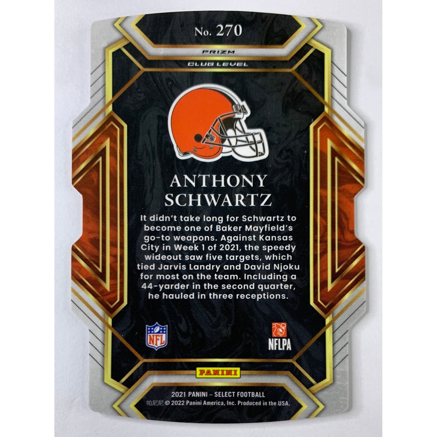 2021 Select Anthony Schwartz Silver Die-Cut RC | Local Legends Cards & Collectibles