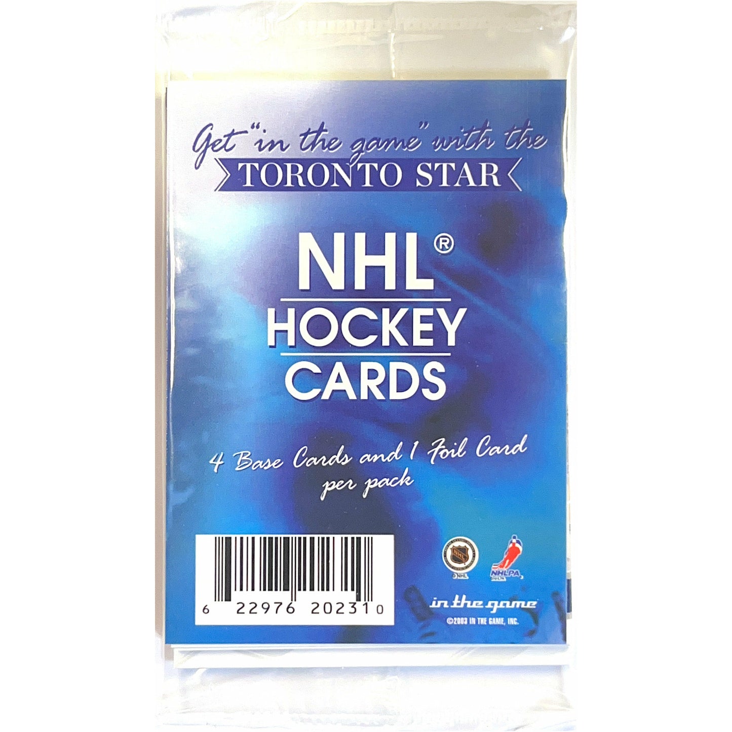 2003-04 In The Game Toronto Star NHL Hockey Promotional Pack | Local Legends Cards & Collectibles