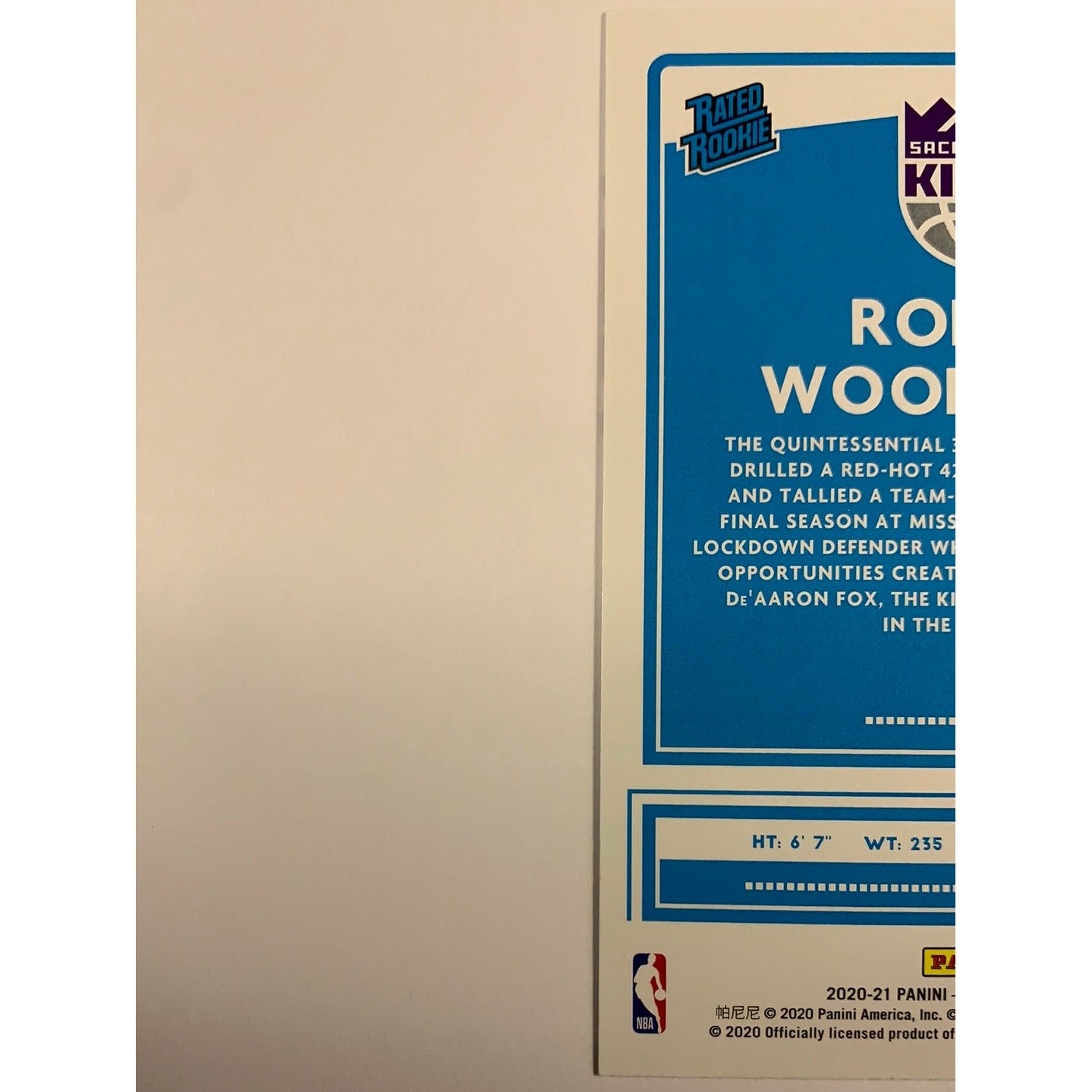 2020-21 Donruss Robert Woodard Rated Rookie | Local Legends Cards & Collectibles