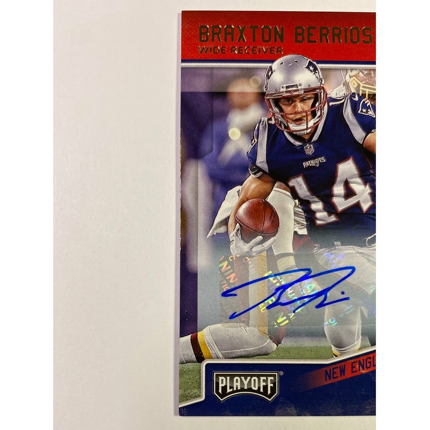 2018 Playoff Braxton Berrios Rookie Auto