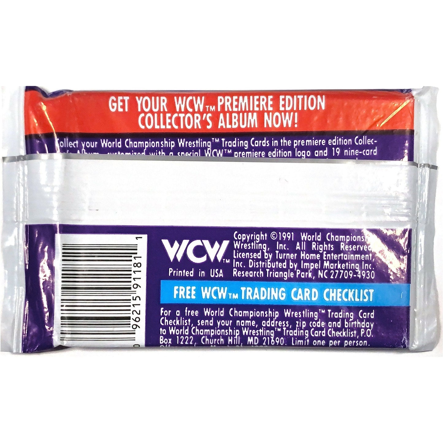 1991 Turner Entertainment WCW Single Pack | Local Legends Cards & Collectibles