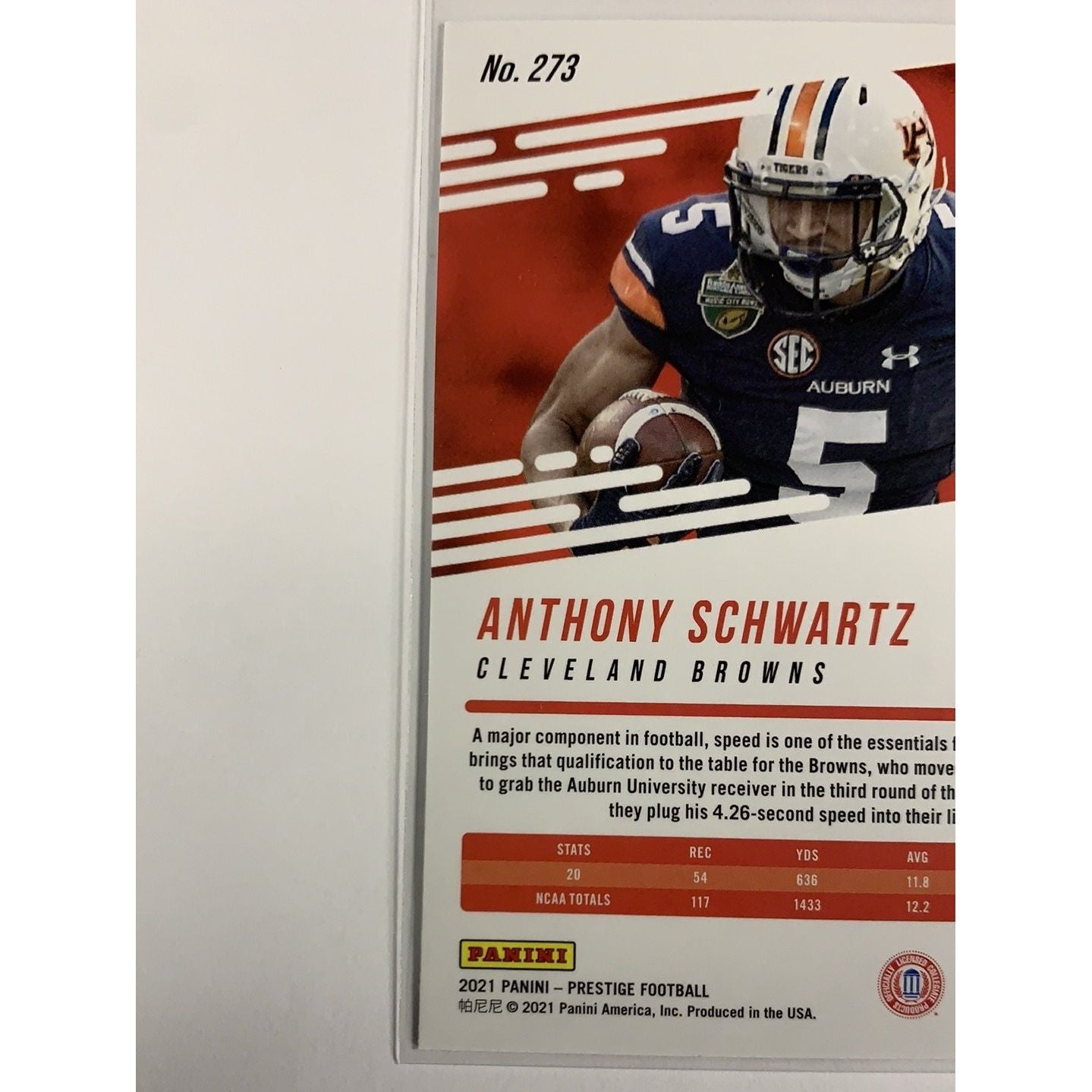 2021 Panini Prestige Anthony Schwartz RC | Local Legends Cards & Collectibles