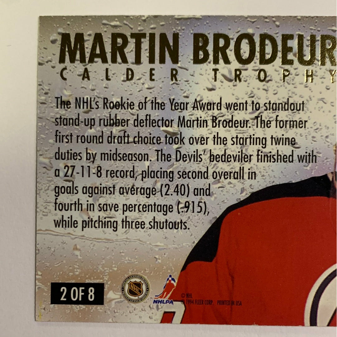 1994-95 Fleer Ultra Martin Brodeur Calder Trophy Winner