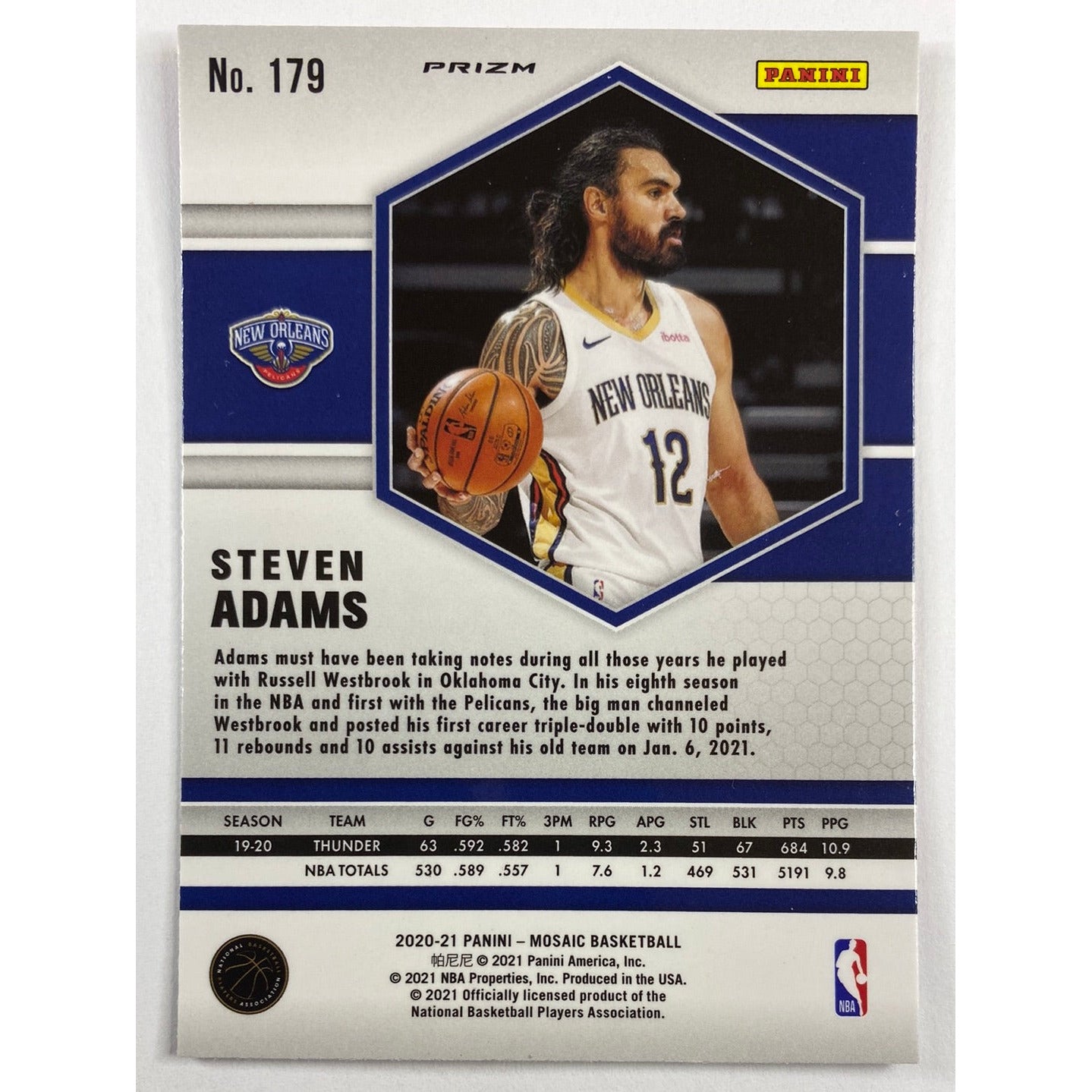 2020-21 Mosaic Kevin Adams Pink Camo Prizm | Local Legends Cards & Collectibles