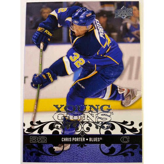 2008-09 Upper Deck Series 1 Chris Porter Young Guns | Local Legends Cards & Collectibles