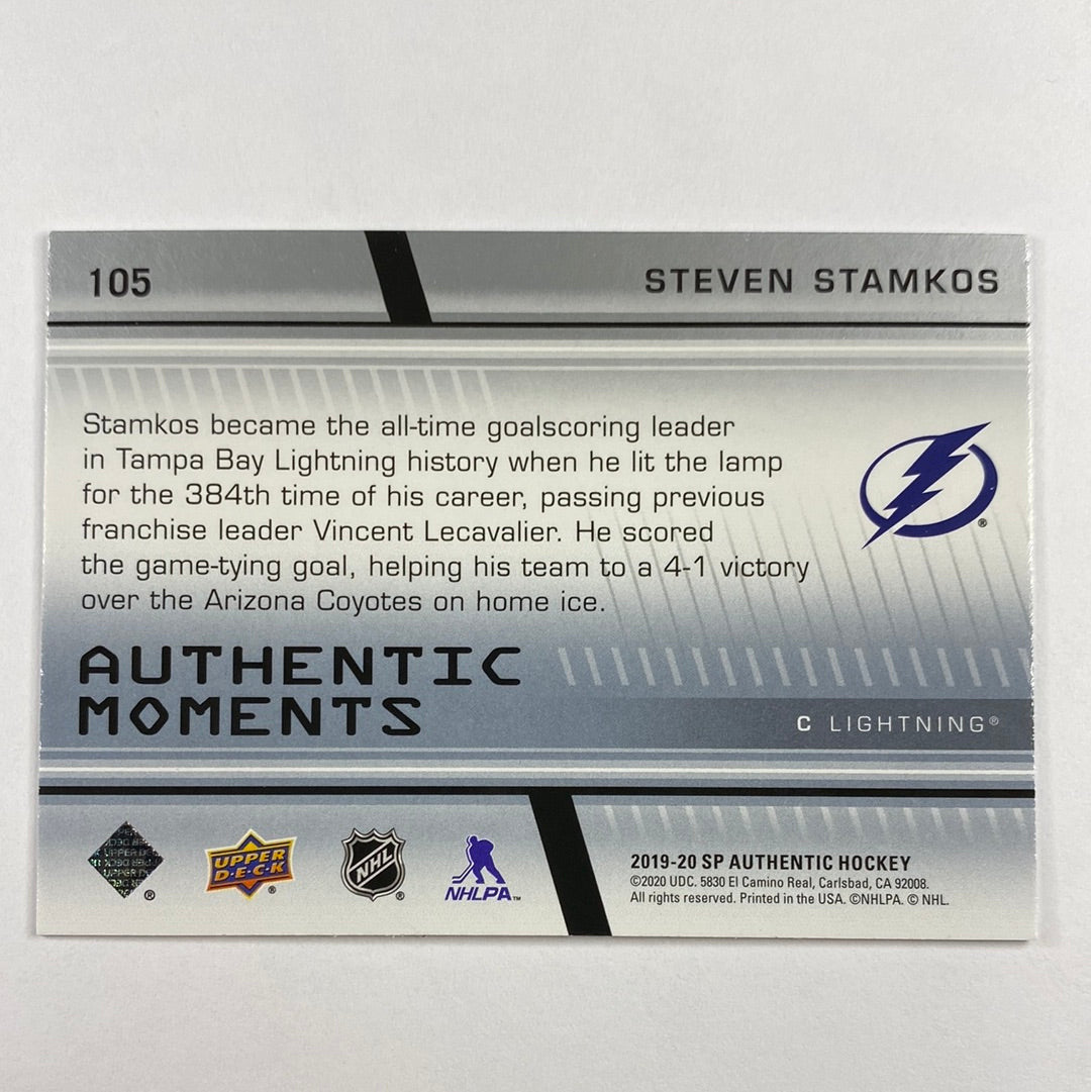 2019-20 SP Authentic Steven Stamkos Authentic Moments