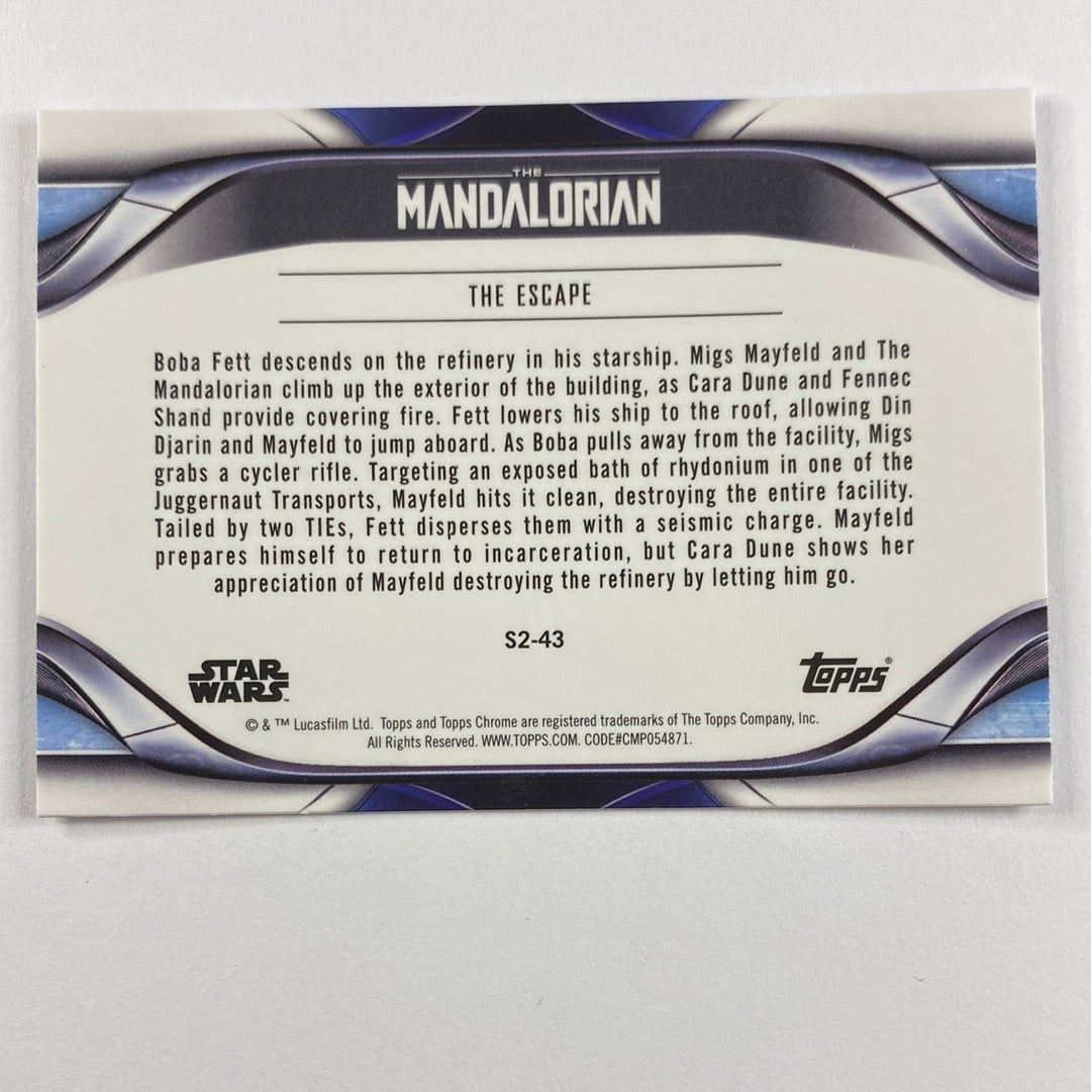 Topps Chrome The Mandalorian The Escape Refractor | Local Legends Cards & Collectibles
