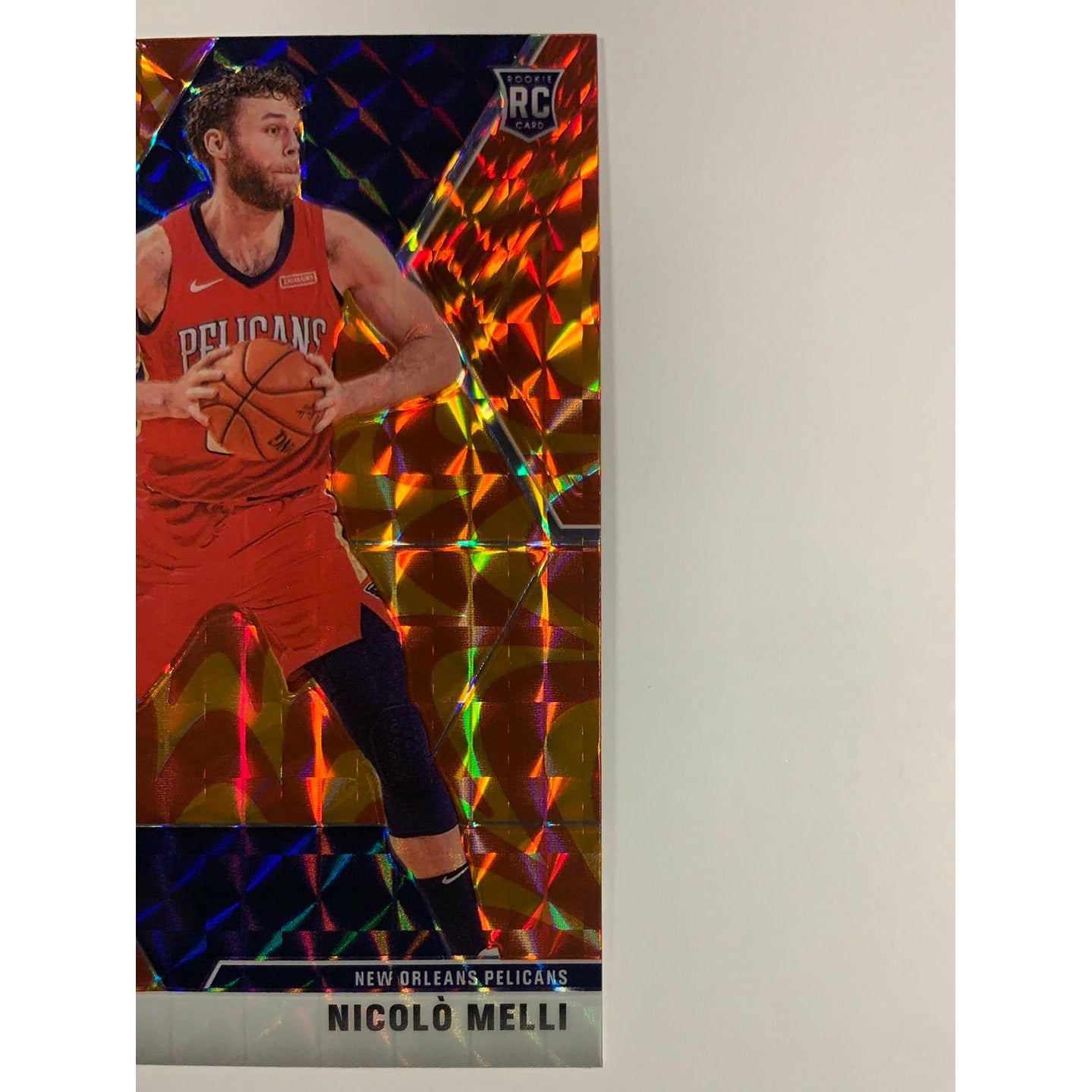 2019-20 Mosaic Nicolo Melli Orange Reactive Prizm RC