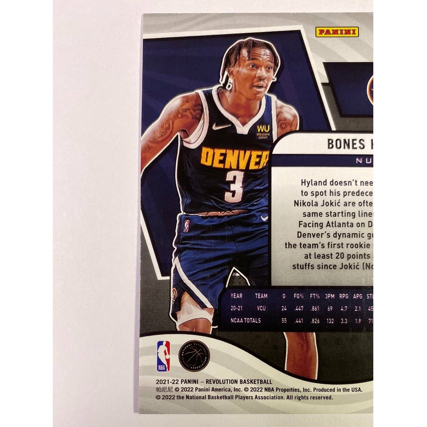 2021-22 Revolution Bones Hyland RC | Local Legends Cards & Collectibles