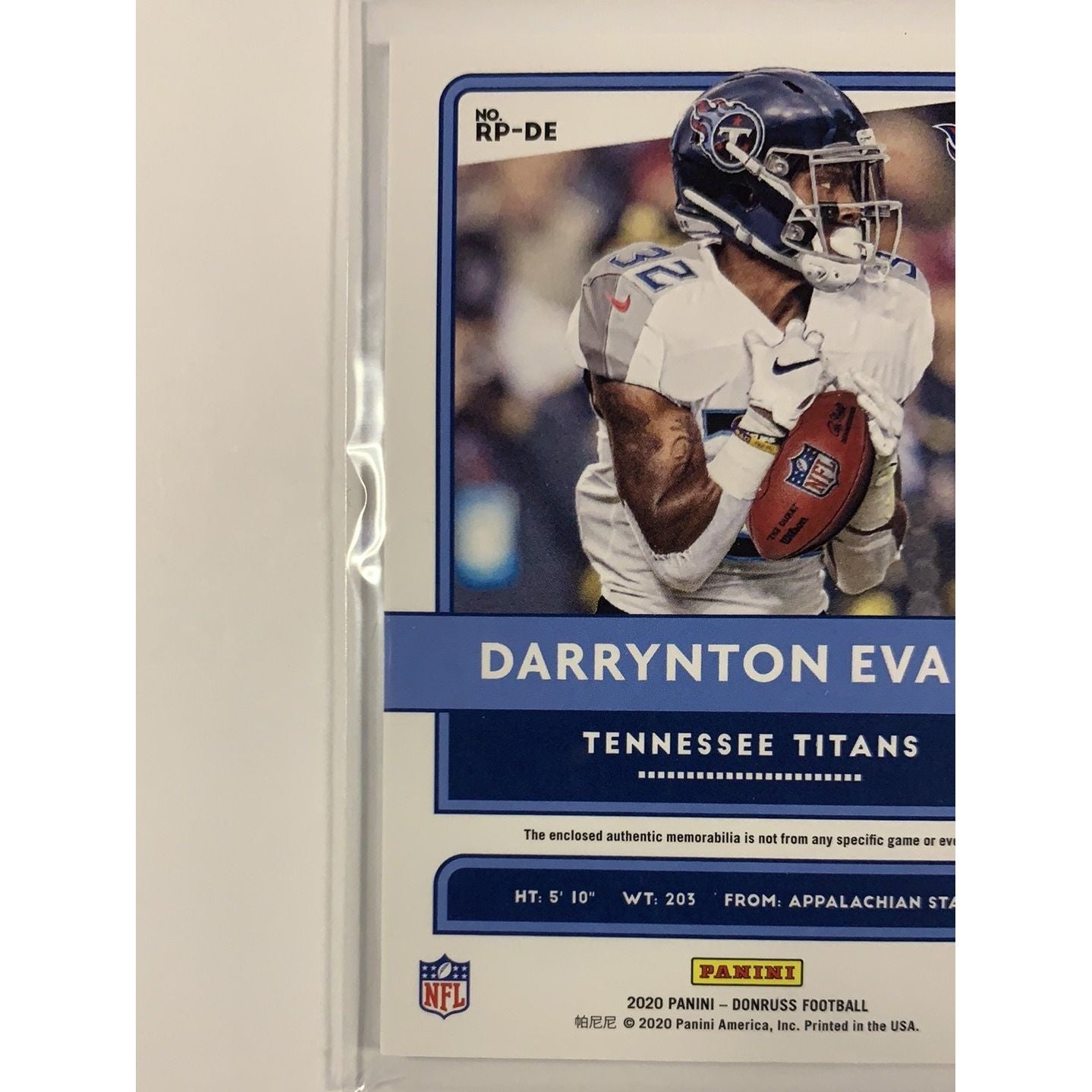 2020 Donruss Darrynton Evans Rookie Phenoms | Local Legends Cards & Collectibles
