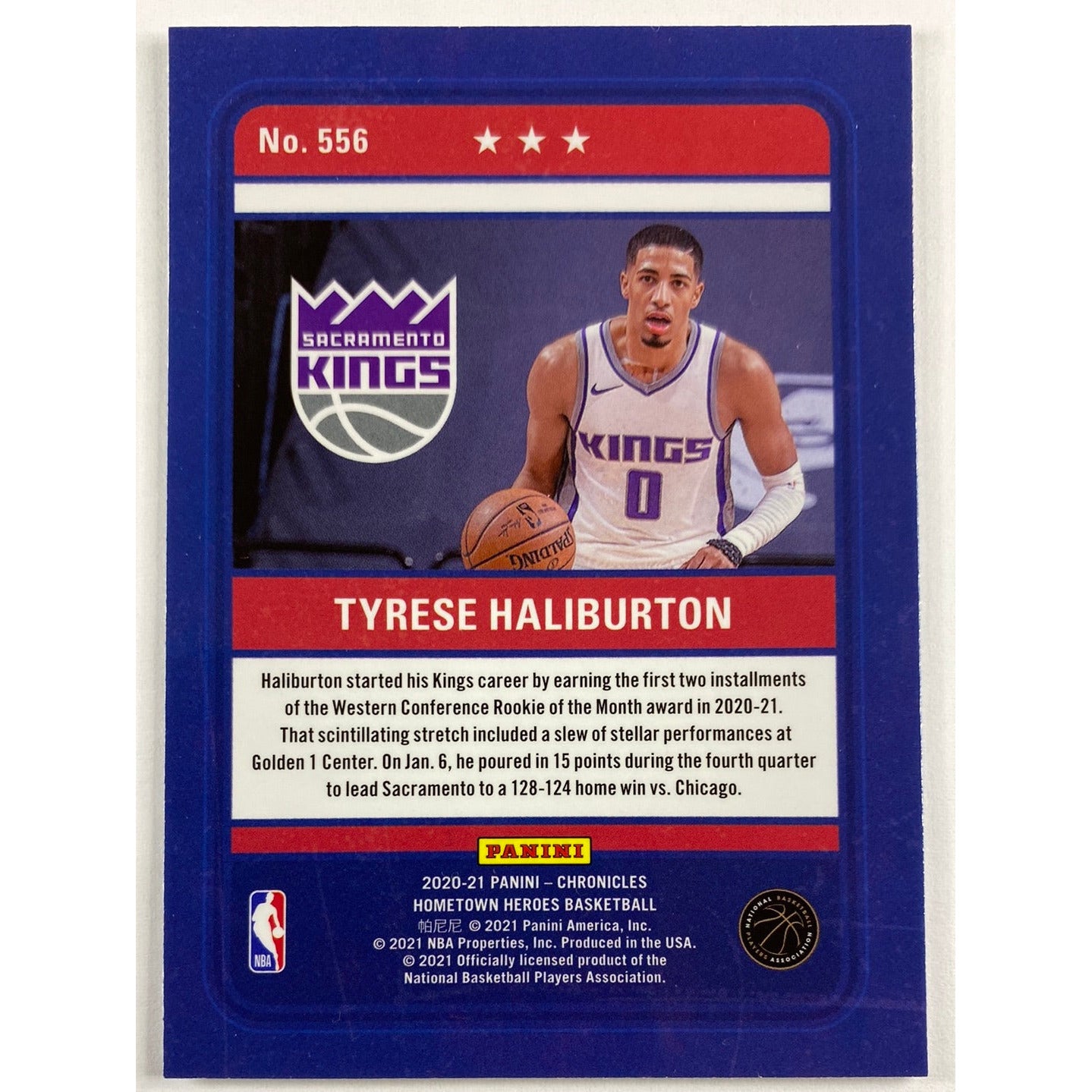 2020-21 Chronicles Hometown Heroes Tyrese Haliburton RC | Local Legends Cards & Collectibles