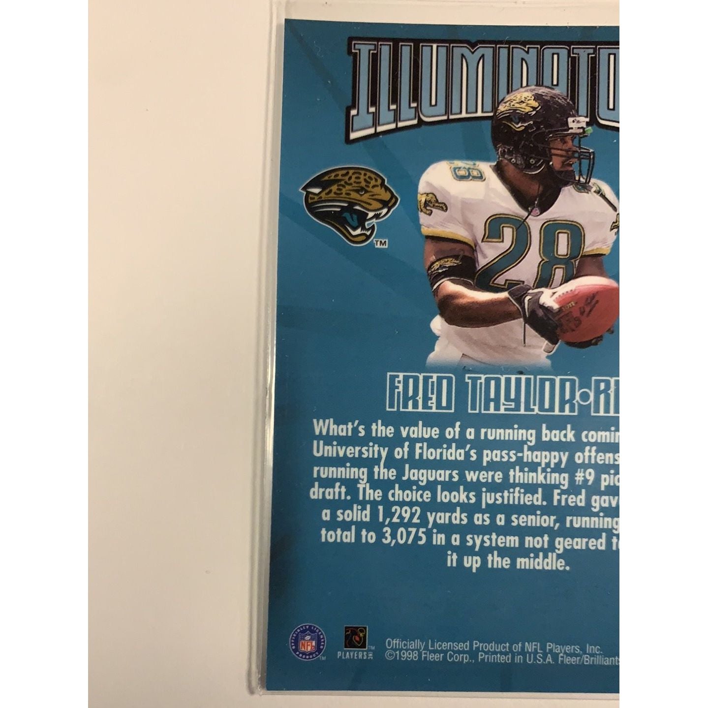 1998 Fleer Brilliants Fred Taylor Illuminators | Local Legends Cards & Collectibles