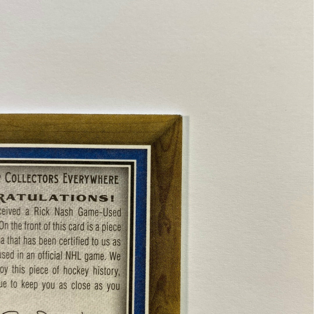 2006-07 Bee Hive Rick Nash Bee Hive Materials | Local Legends Cards & Collectibles