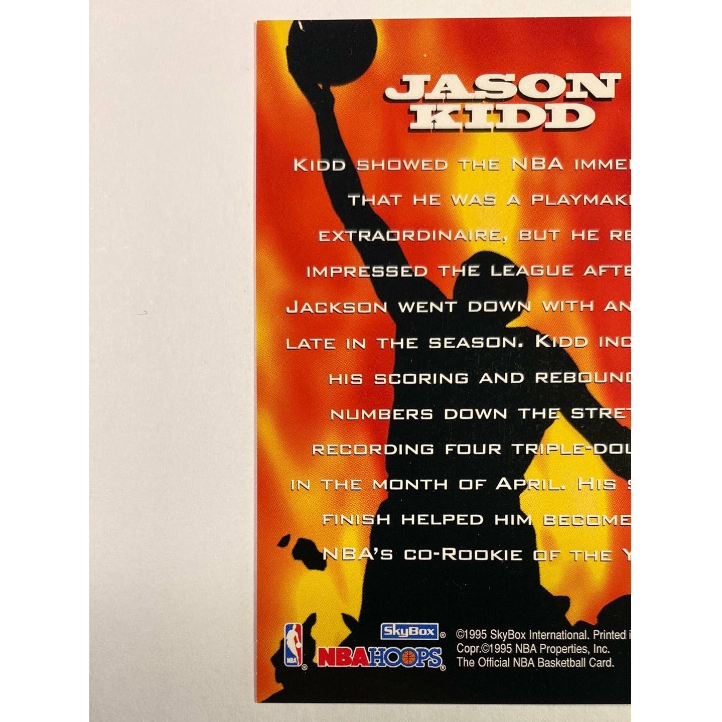 1995-96 Hoops Jason Kidd Sizzlin’ Sophs | Local Legends Cards & Collectibles