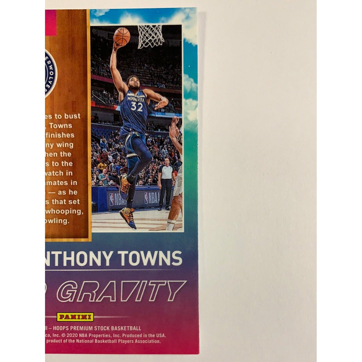 2019-20 Hoops Premium Stock Karl Anthony Towns Zero Gravity